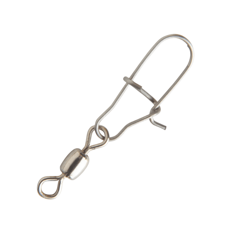 thumbnail interactive-video image 1 of Rosco Coastlock Snap Swivels – Size 4/0, 350lb Test, Brass & Stainless Steel (25-Pack) 1 of 4