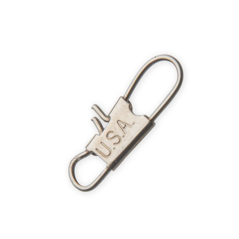 thumbnail image 2 of Rosco Coastlock Snap Swivels – Size 4/0, 350lb Test, Brass & Stainless Steel (25-Pack) 2 of 4